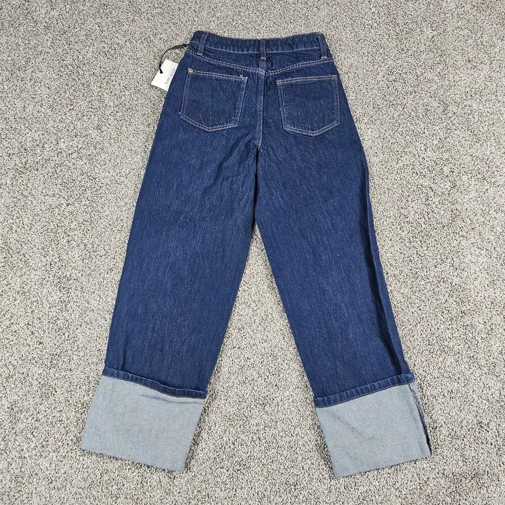 Kate Spade Target Jeans Womens 00 High Rise Straight Leg Wide Cuff
